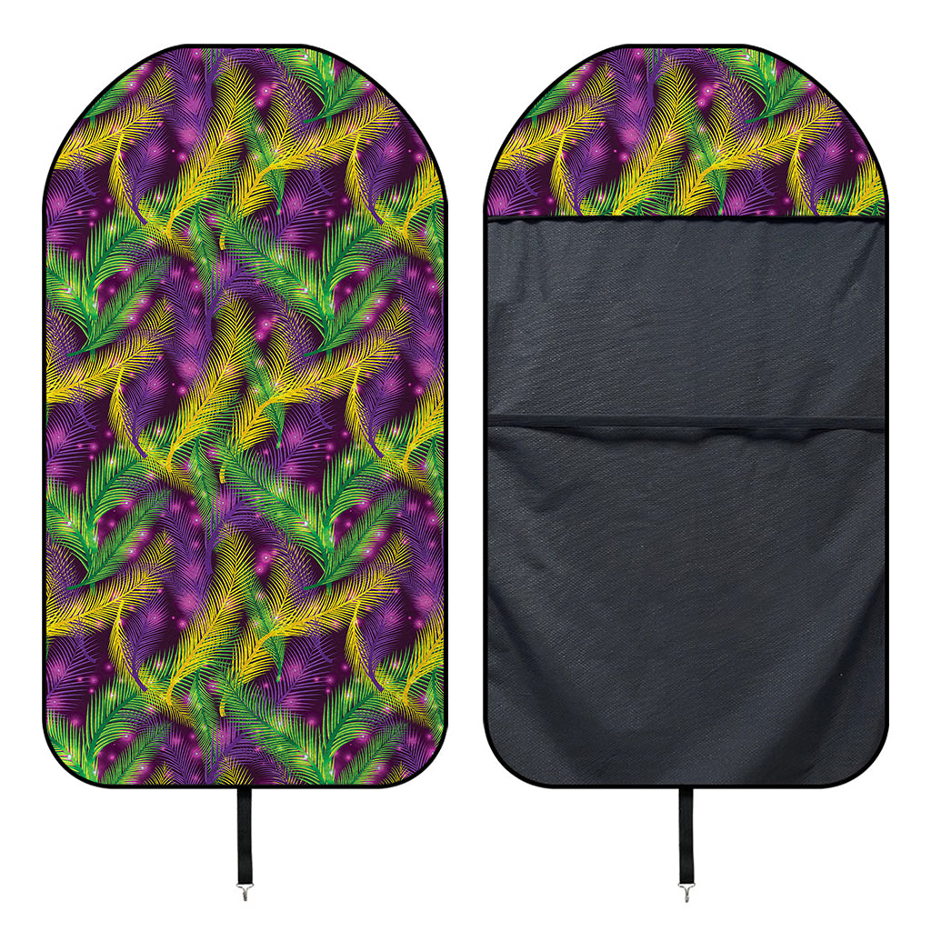 Mardi Gras Palm Leaf Pattern Print Waterproof Car Seat Cover