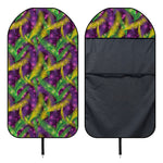 Mardi Gras Palm Leaf Pattern Print Waterproof Car Seat Cover