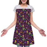 Mardi Gras Party Pattern Print Adjustable Apron