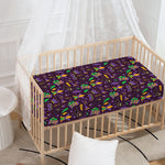 Mardi Gras Party Pattern Print Baby Crib Sheet