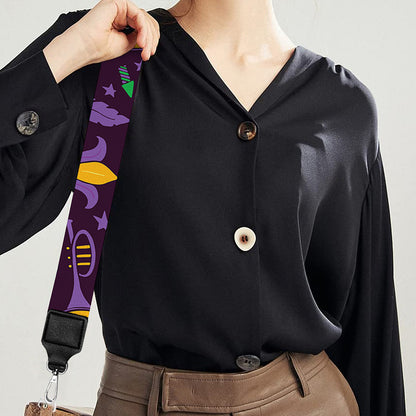 Mardi Gras Party Pattern Print Bag Strap