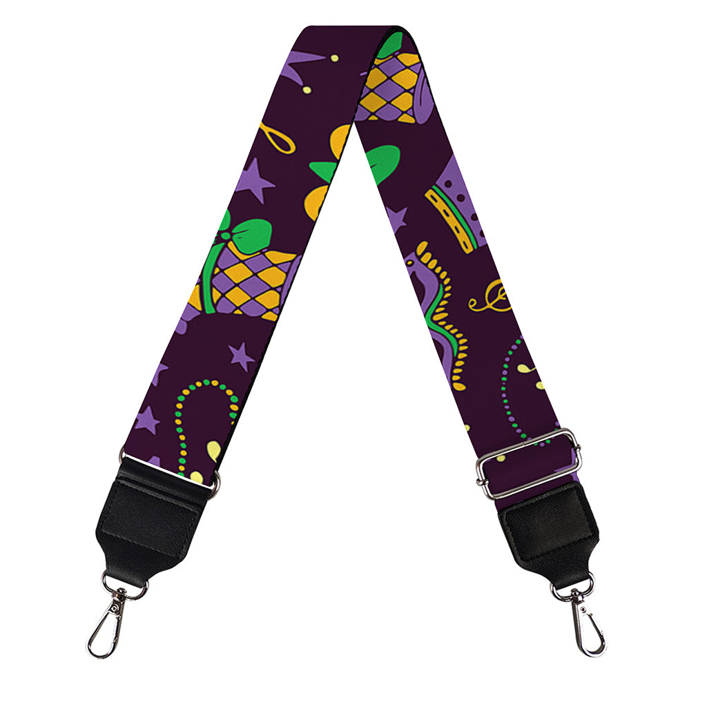Mardi Gras Party Pattern Print Bag Strap