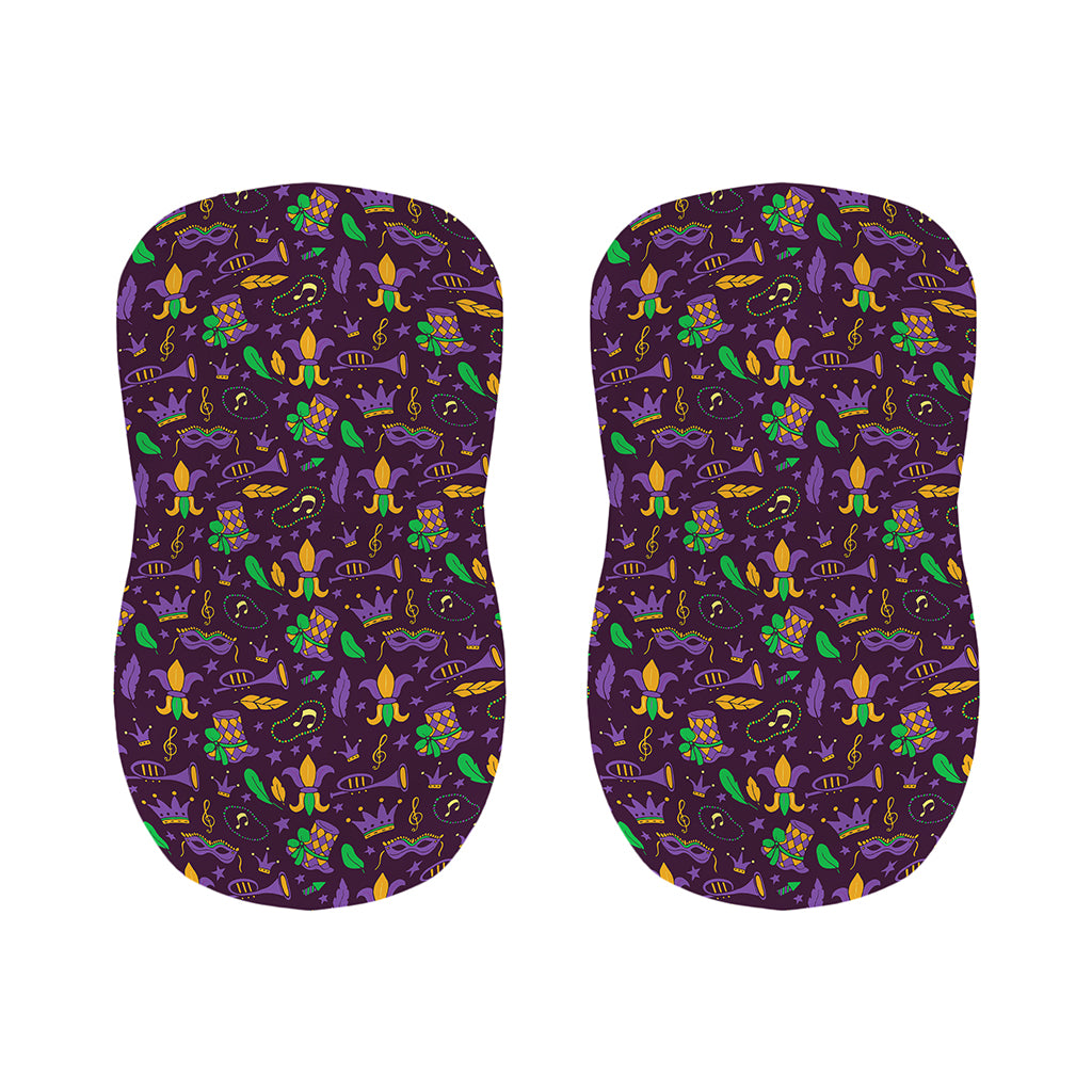 Mardi Gras Party Pattern Print Bar Stool Covers