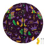 Mardi Gras Party Pattern Print Basketball