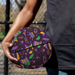 Mardi Gras Party Pattern Print Basketball
