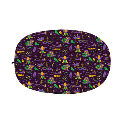 Mardi Gras Party Pattern Print Car Side Mirror Covers