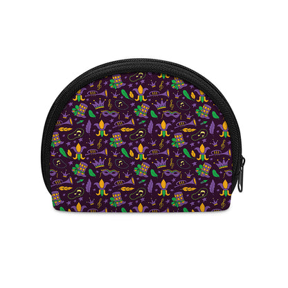 Mardi Gras Party Pattern Print Coin Purse