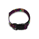 Mardi Gras Party Pattern Print Dog Collar