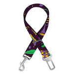Mardi Gras Party Pattern Print Dog Seat Belt