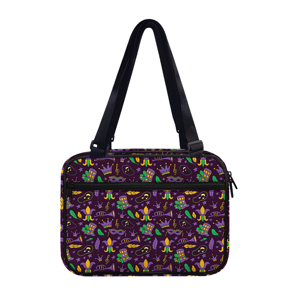 Mardi Gras Party Pattern Print Double Strap Bible Bag