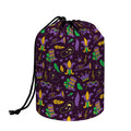 Mardi Gras Party Pattern Print Drawstring Makeup Bag