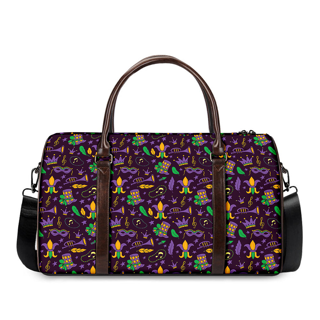 Mardi Gras Party Pattern Print Duffle Bag