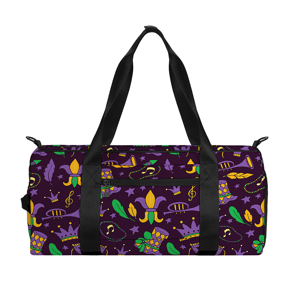 Mardi Gras Party Pattern Print Gym Bag