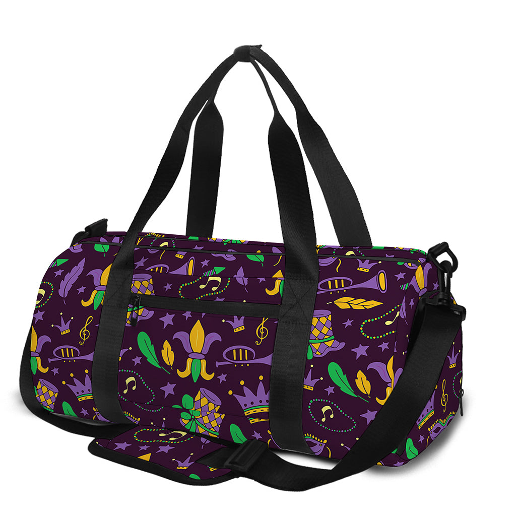Mardi Gras Party Pattern Print Gym Bag