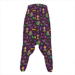 Mardi Gras Party Pattern Print Hammer Pants