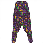 Mardi Gras Party Pattern Print Hammer Pants