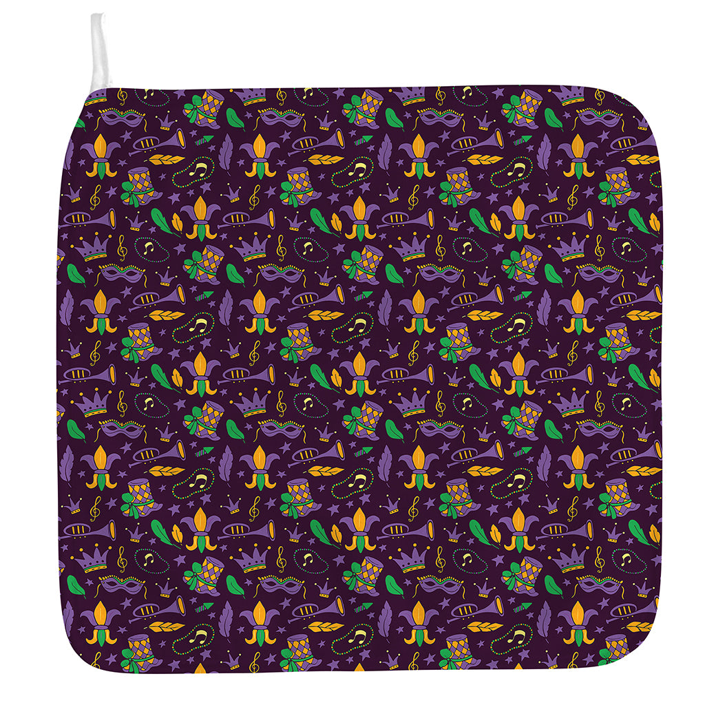 Mardi Gras Party Pattern Print Hand Towel