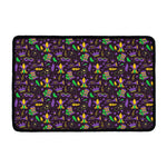 Mardi Gras Party Pattern Print Kitchen Mat