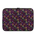 Mardi Gras Party Pattern Print Laptop Sleeve
