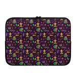 Mardi Gras Party Pattern Print Laptop Sleeve