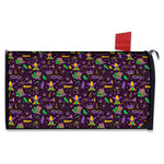 Mardi Gras Party Pattern Print Mailbox Cover