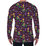 Mardi Gras Party Pattern Print Men's Long Sleeve T-Shirt