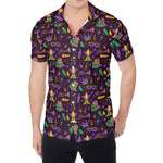 Mardi Gras Party Pattern Print Men's Shirt