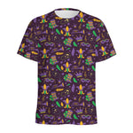 Mardi Gras Party Pattern Print Men's Sports T-Shirt