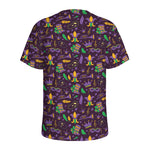 Mardi Gras Party Pattern Print Men's Sports T-Shirt