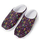 Mardi Gras Party Pattern Print Mesh Casual Shoes