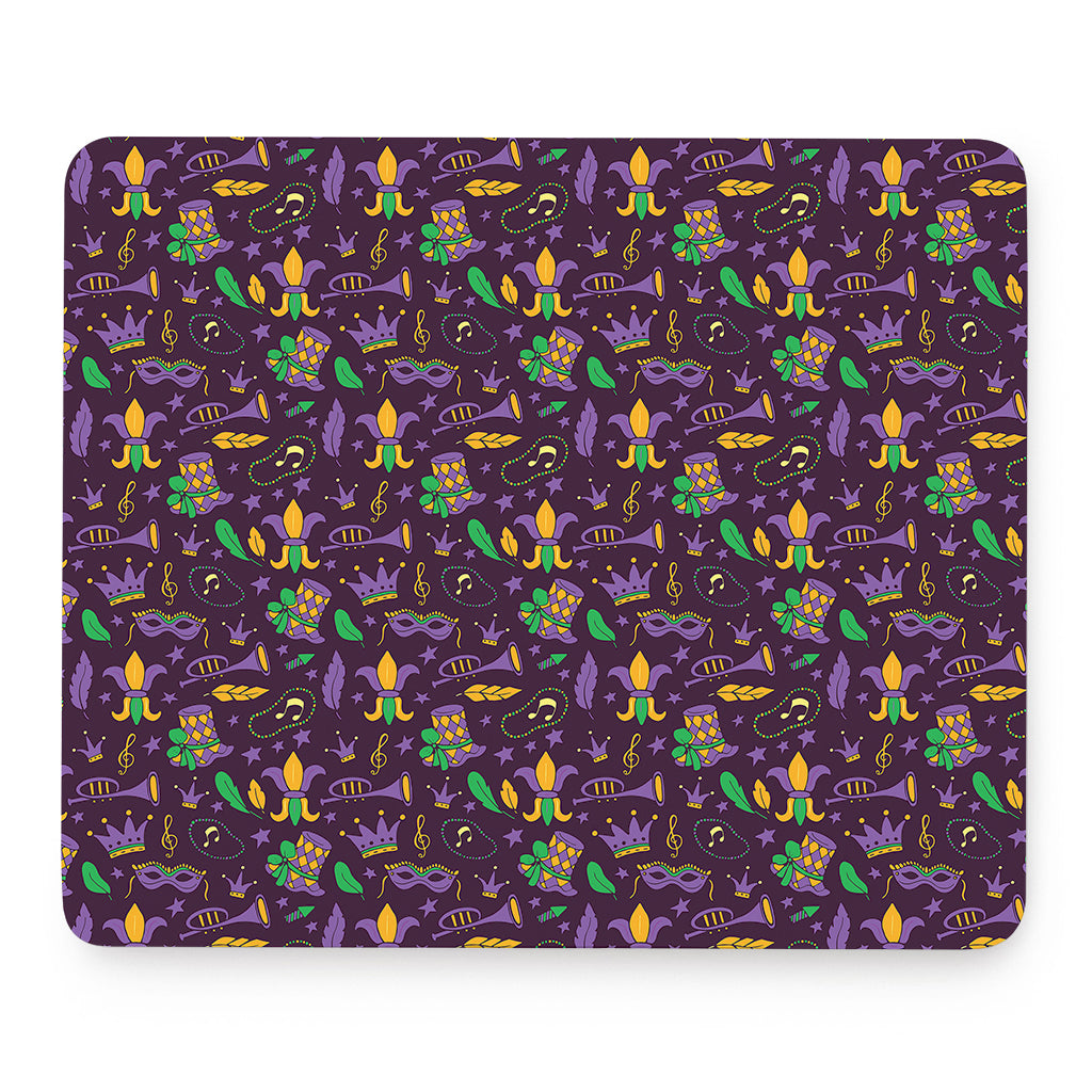 Mardi Gras Party Pattern Print Mouse Pad