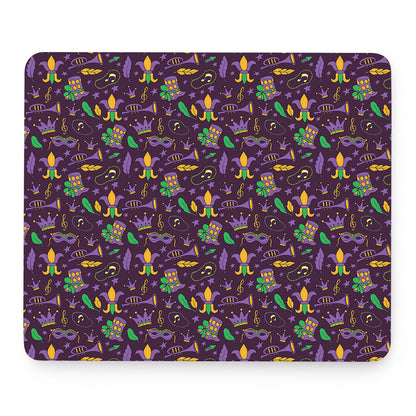 Mardi Gras Party Pattern Print Mouse Pad