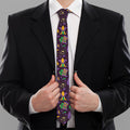 Mardi Gras Party Pattern Print Necktie