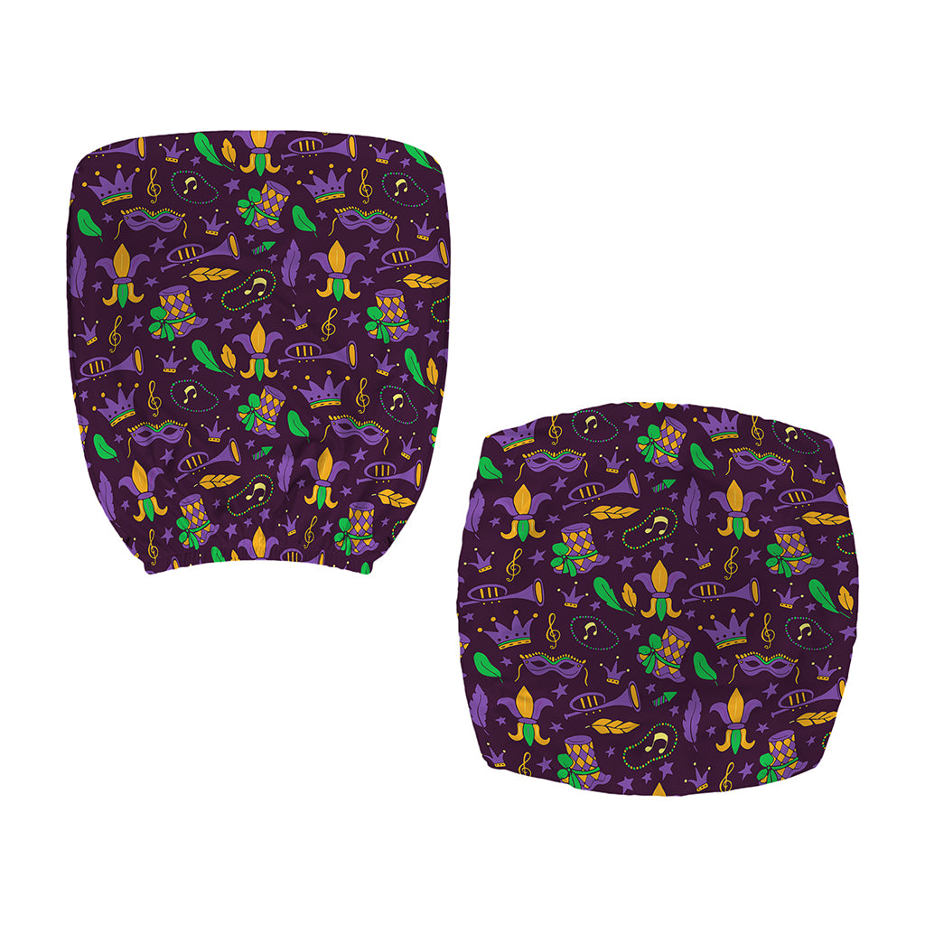 Mardi Gras Party Pattern Print Office Chair Cover