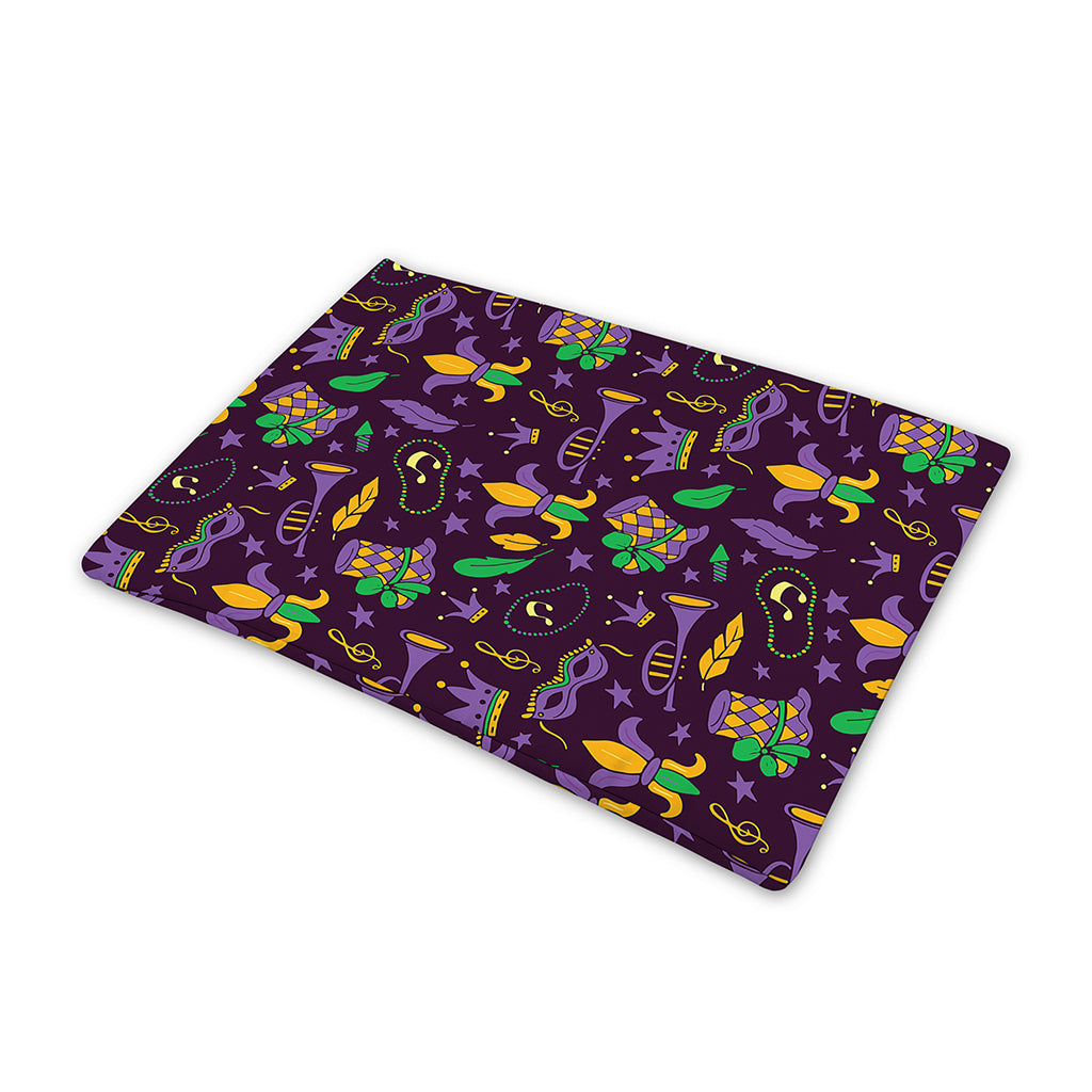 Mardi Gras Party Pattern Print Pet Cooling Mat Cover