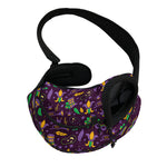 Mardi Gras Party Pattern Print Pet Sling Carrier