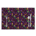 Mardi Gras Party Pattern Print Placemat