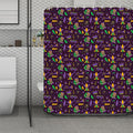 Mardi Gras Party Pattern Print Polyester Shower Curtain