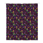 Mardi Gras Party Pattern Print Polyester Shower Curtain