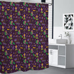 Mardi Gras Party Pattern Print Premium Shower Curtain