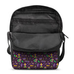 Mardi Gras Party Pattern Print Rectangular Crossbody Bag