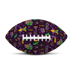 Mardi Gras Party Pattern Print Rugby Ball
