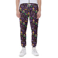 Mardi Gras Party Pattern Print Joggers