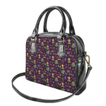 Mardi Gras Party Pattern Print Shoulder Handbag
