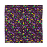 Mardi Gras Party Pattern Print Silk Bandana
