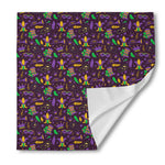 Mardi Gras Party Pattern Print Silk Bandana