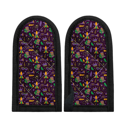 Mardi Gras Party Pattern Print Skillet Handle Cover
