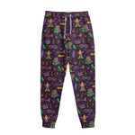 Mardi Gras Party Pattern Print Sweatpants