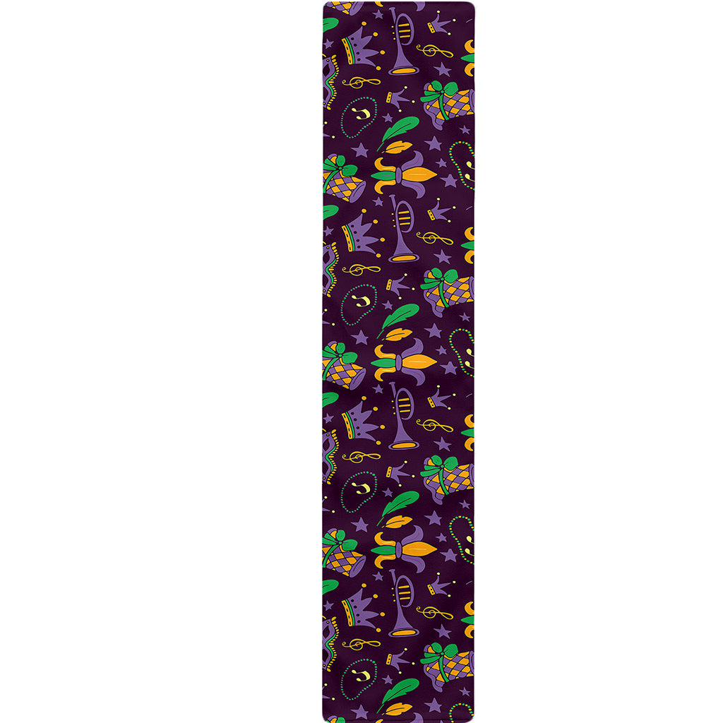 Mardi Gras Party Pattern Print Table Runner