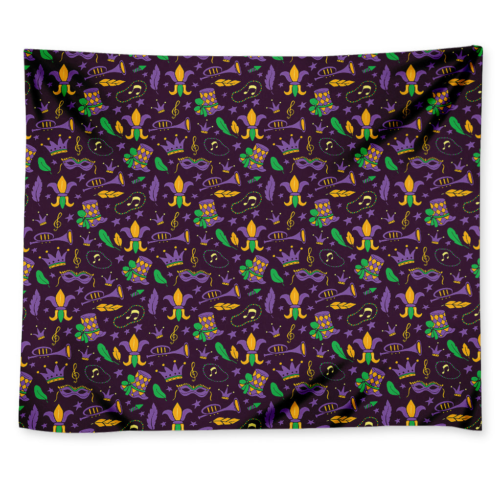 Mardi Gras Party Pattern Print Tapestry